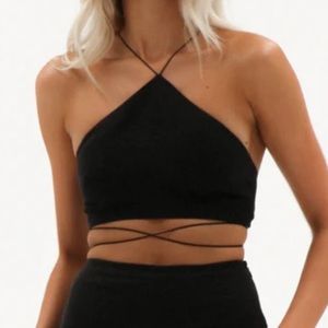 Natalie rolt crop top